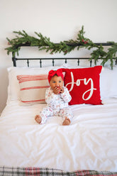 Organic Cotton Baby Toddler Christmas Holiday Santa Pajamas